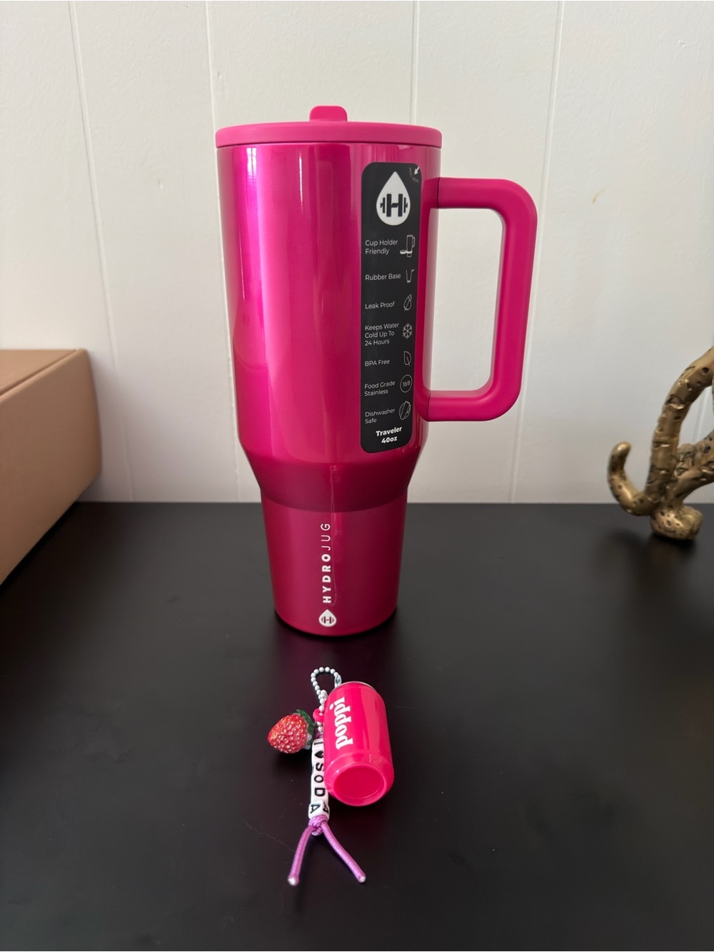 HydroJug 40oz - Pink Chrome